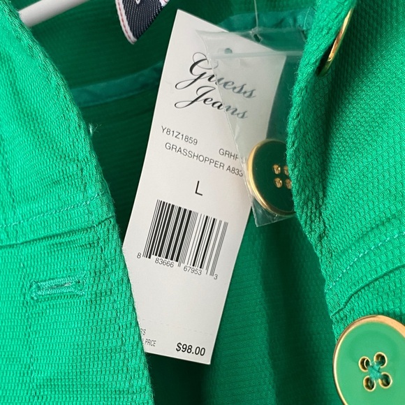 Guess Green Short Sleeve Blazer - Picture 4 of 8